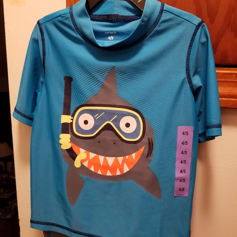 Carters 3 piece bathing suit size 4/5